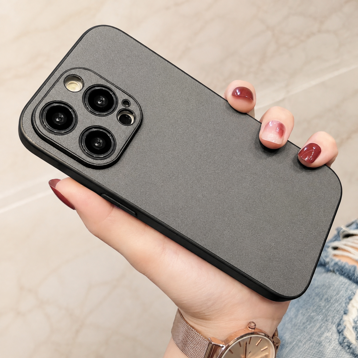 Premium Luxury iPhone Case MagSafe Compatible Genuine Leather Cover Shockproof Camera Lens Protection Slim Protective Durable Design Finish Style