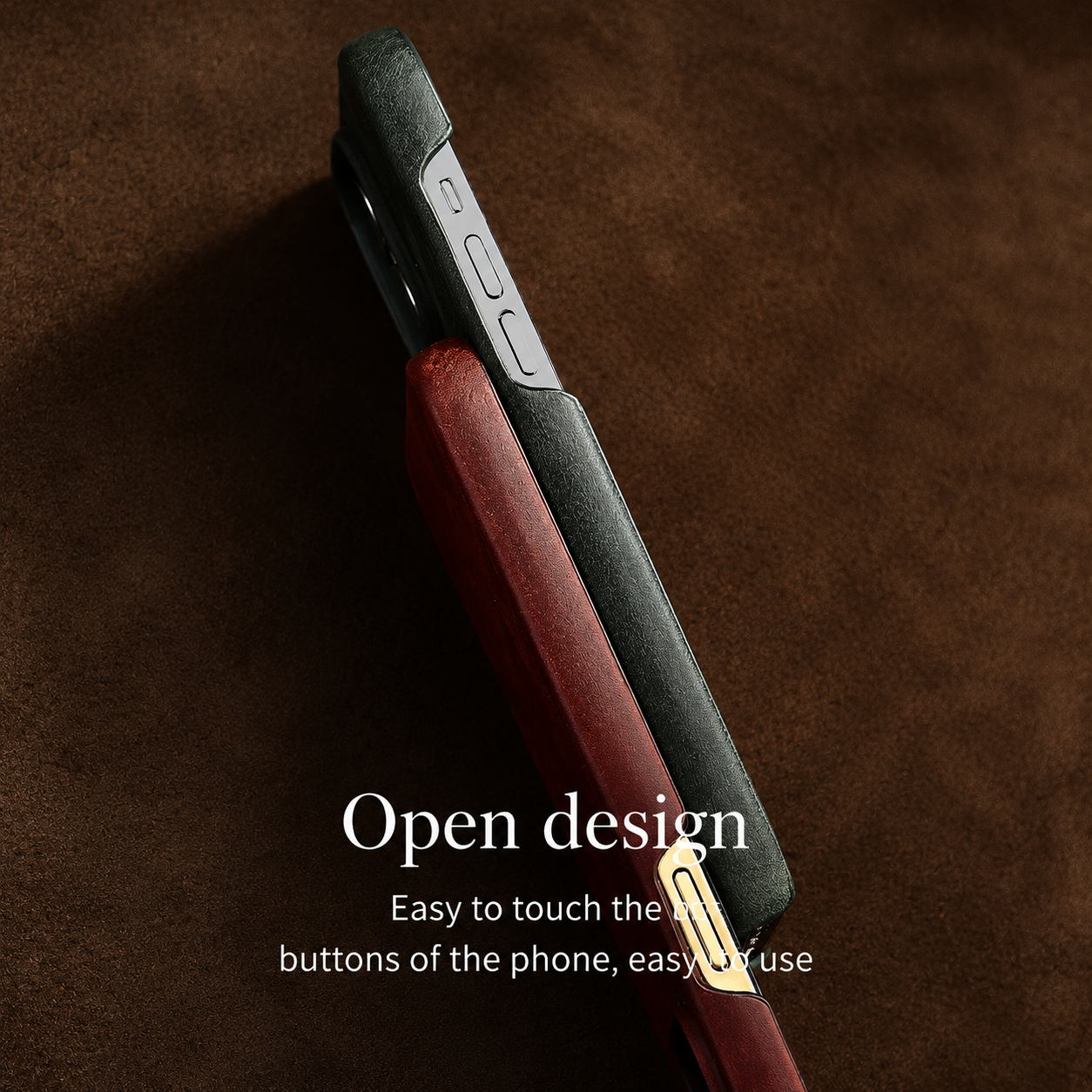 Premium Luxury iPhone Case MagSafe Compatible Genuine Leather Cover Strap Design Shockproof Camera Protection Slim Carry Durable Design Finish