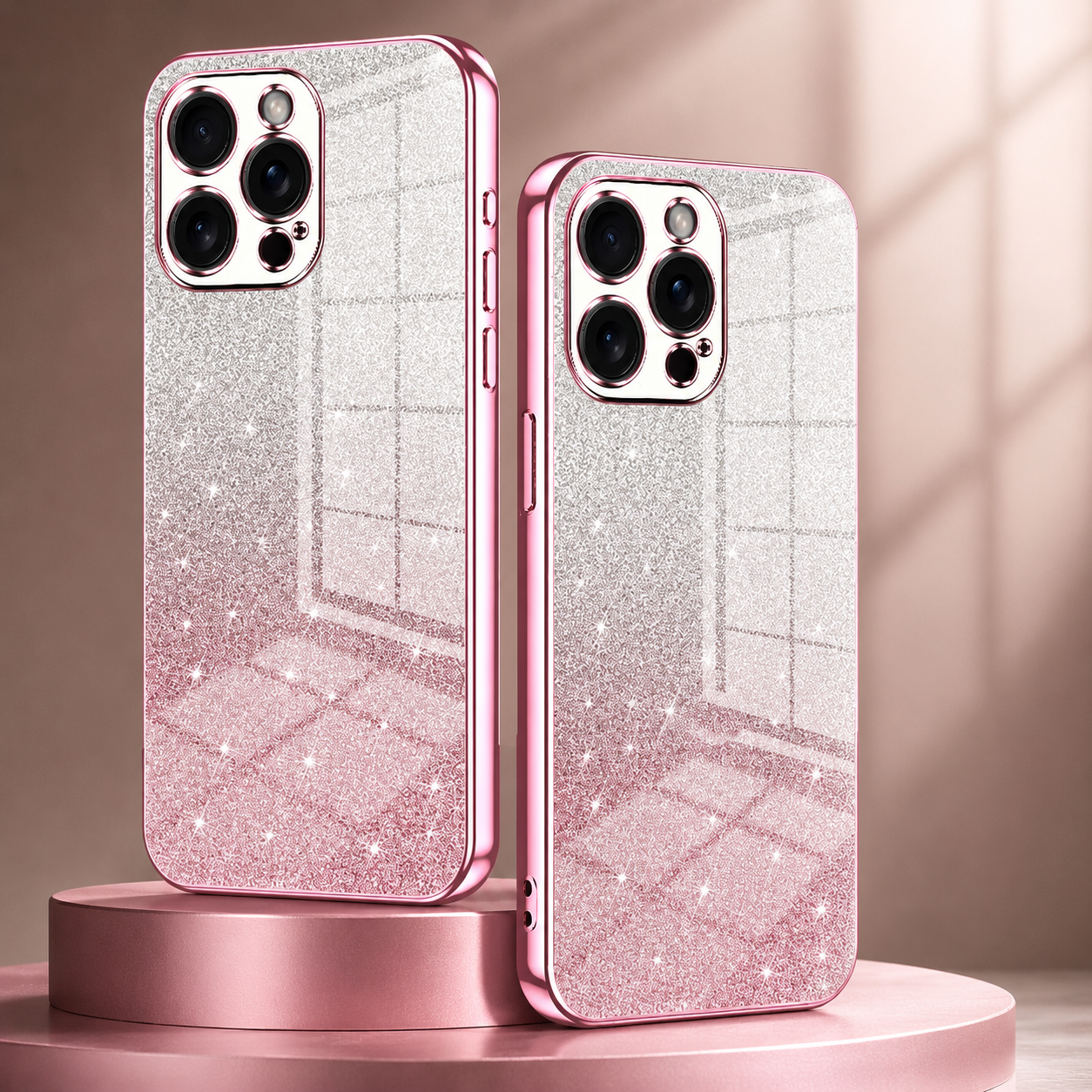 Premium Luxury iPhone Case MagSafe Compatible Glitter TPU Cover Shockproof Camera Lens Protection Slim Protective Durable Design Finish Style Matte