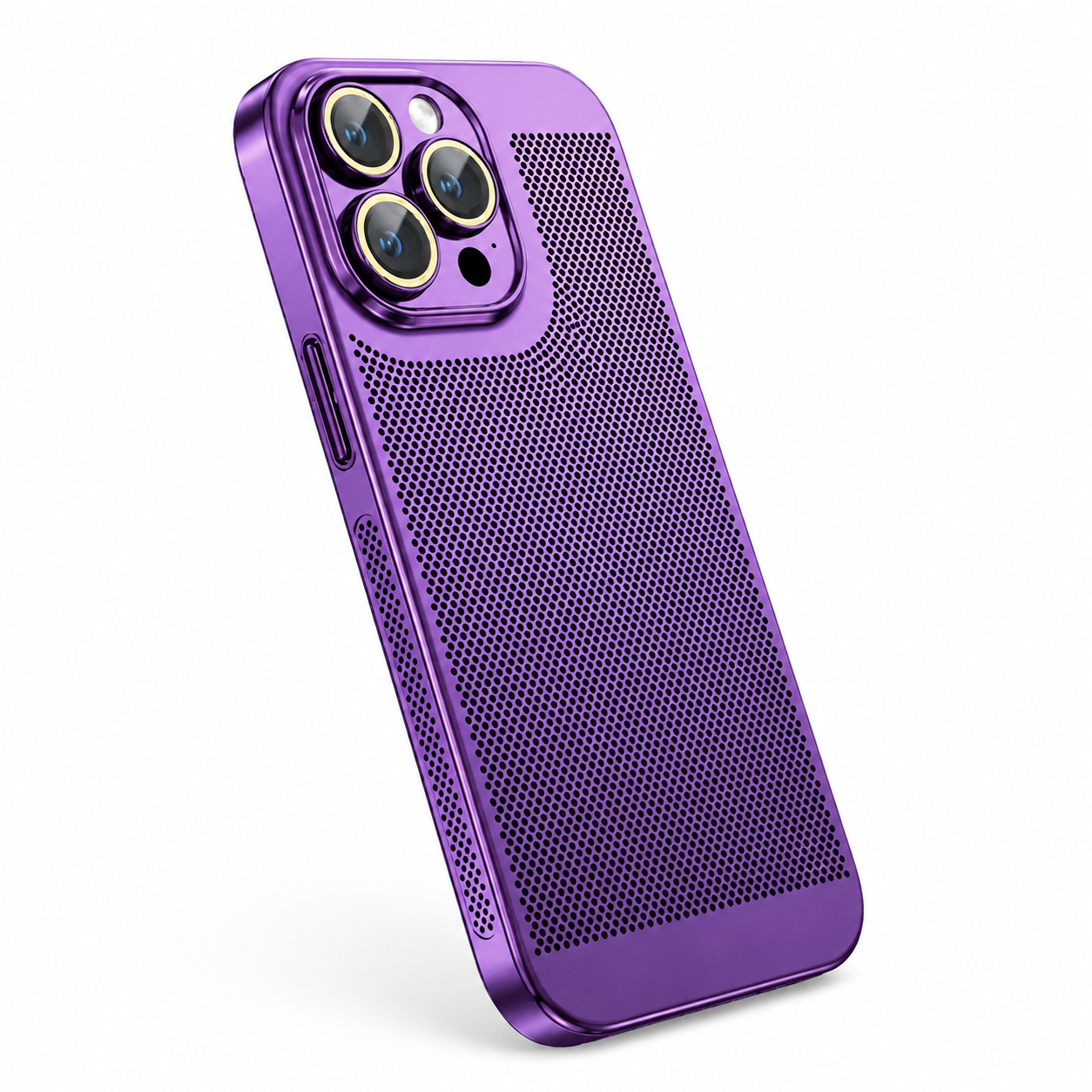 Premium Luxury iPhone Case MagSafe Compatible Honeycomb Texture Heat Dissipation Cover Shockproof Camera Lens Protection Slim Protective Design Finish