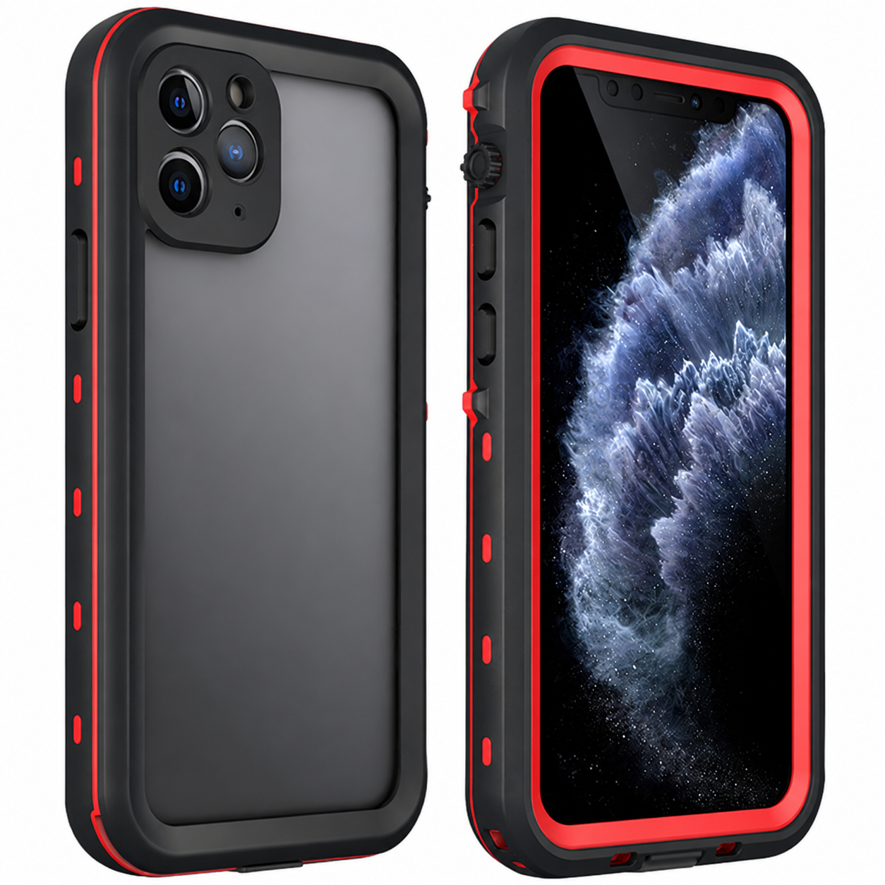 Premium Luxury iPhone Case MagSafe Compatible IP68 Waterproof 360 Full Body Sealed Cover Shockproof Transparent Camera Protection Durable Design