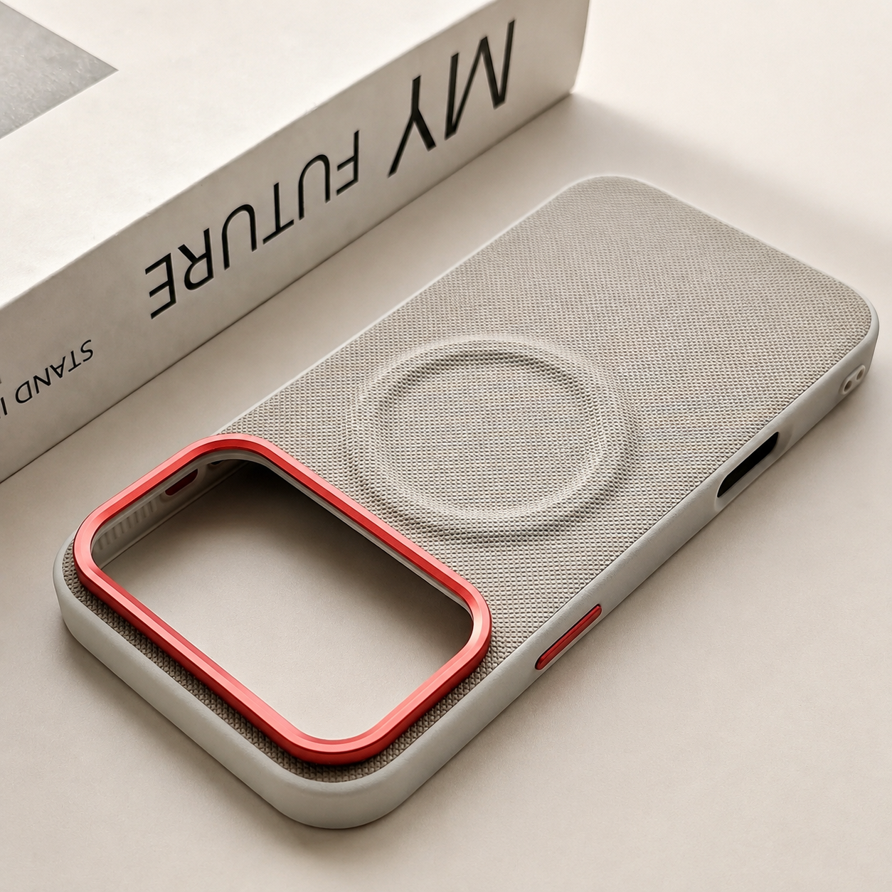 Premium Luxury iPhone Case MagSafe Compatible Leather Cover Diamond Texture Shockproof PC TPU Hybrid Individual Buttons Durable Protective Design