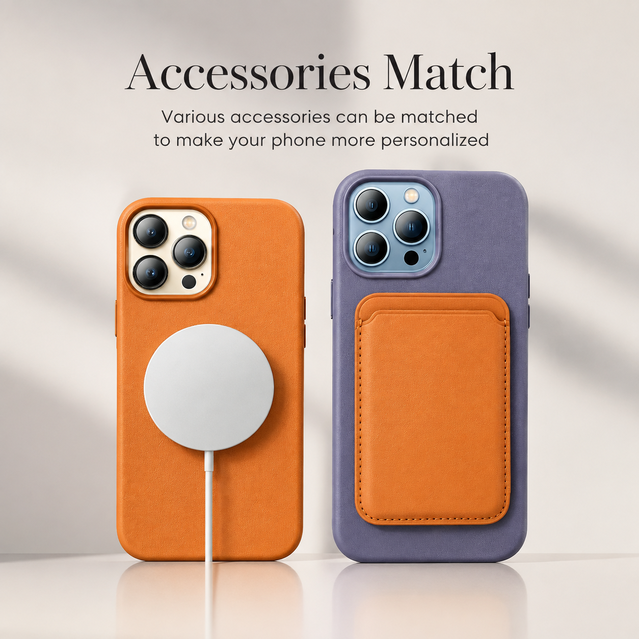 Premium Luxury iPhone Case MagSafe Compatible Leather Cover Strong Magnetic Support Half Wrapped Shockproof Protective Durable Design Premium Finish