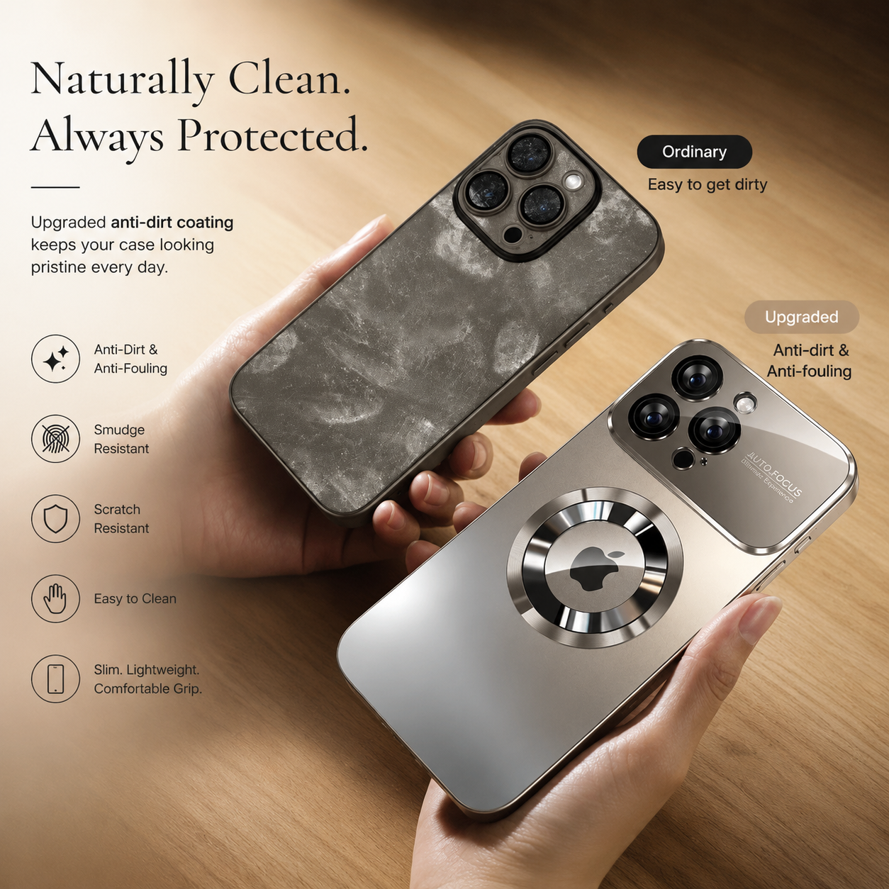 Premium Luxury iPhone Case MagSafe Compatible Matte Finish PC TPU Cover Shockproof Camera Protection Slim Full Coverage Design Finish