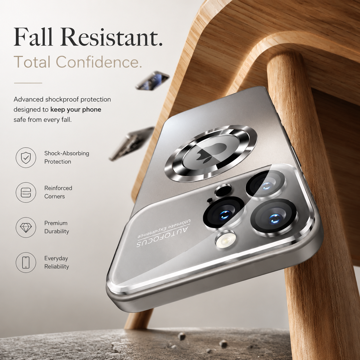 Premium Luxury iPhone Case MagSafe Compatible Matte Finish PC TPU Cover Shockproof Camera Protection Slim Full Coverage Design Finish