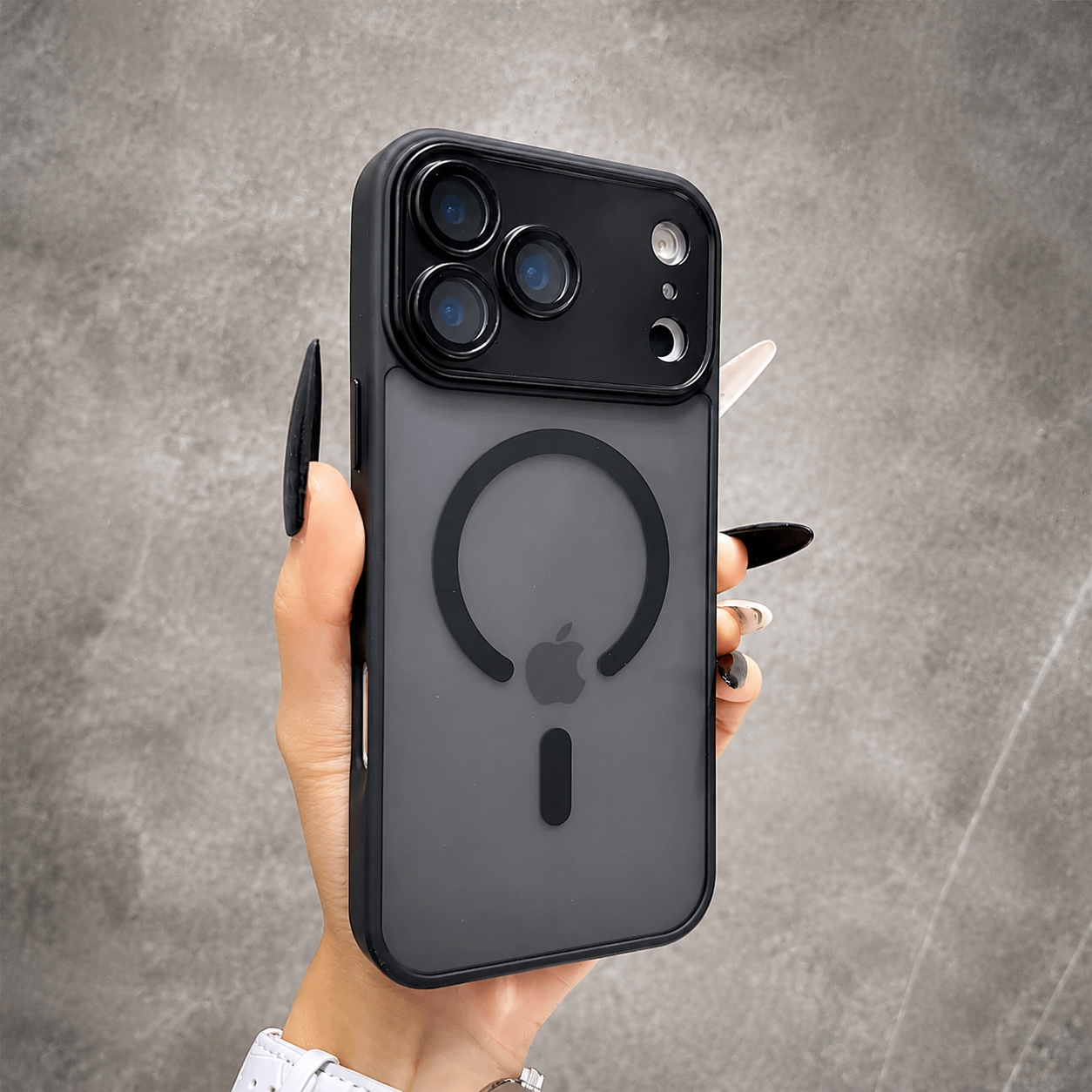 Premium Luxury iPhone Case MagSafe Compatible Matte Magnetic Translucent Cover PC TPU Hybrid Shockproof Anti Fingerprint Protective Durable Design Finish