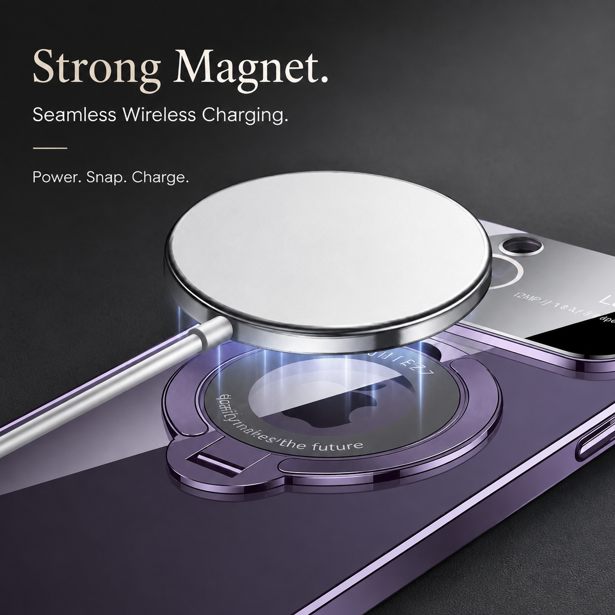 Premium Luxury iPhone Case MagSafe Compatible Matte Ring Stand Cover Hard PC Shockproof Camera Protection Ultra Thin Slim Durable Design Finish