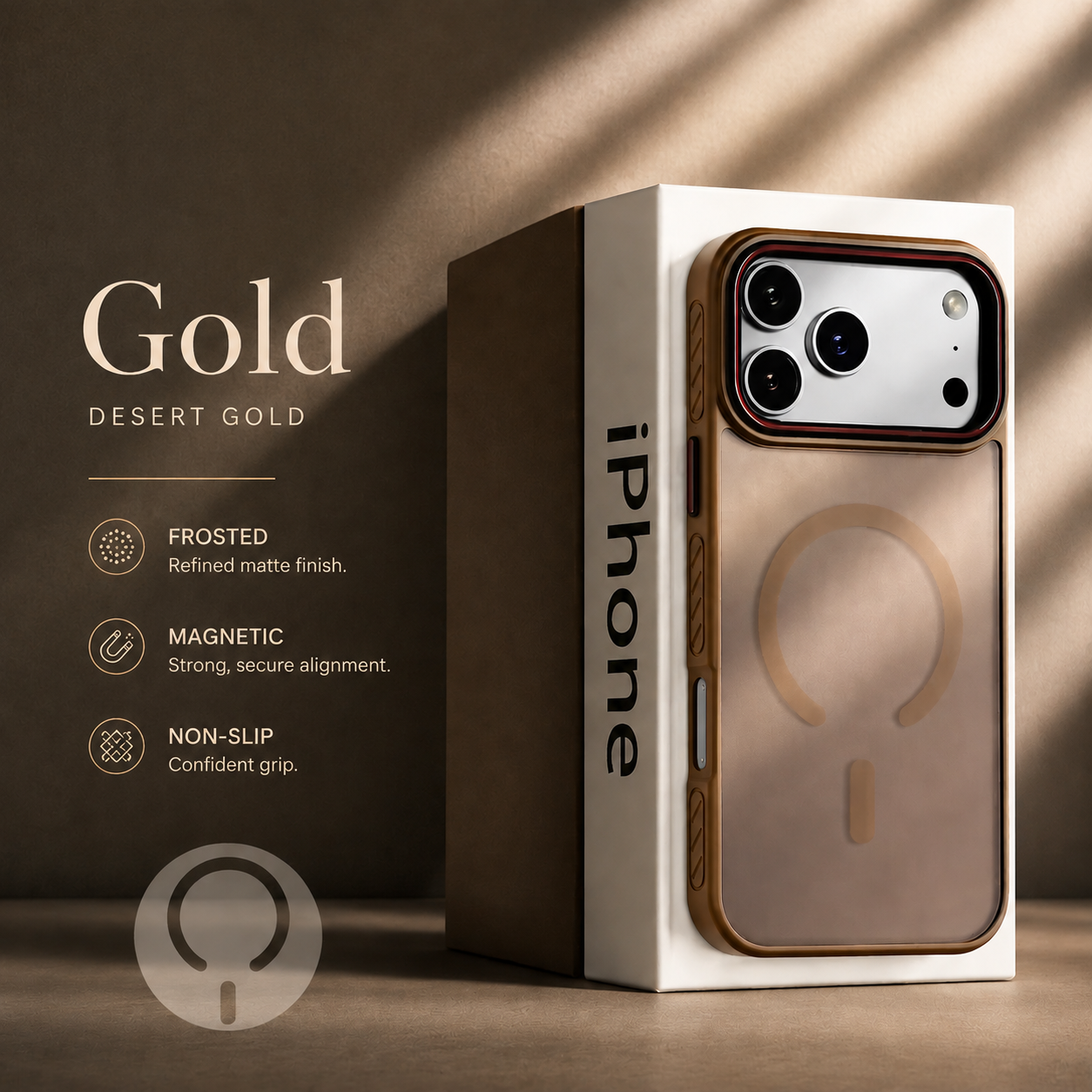 Premium Luxury iPhone Case MagSafe Compatible Matte Transparent Magnetic Cover PC TPU Hybrid Shockproof Protective Durable Design Finish Slim