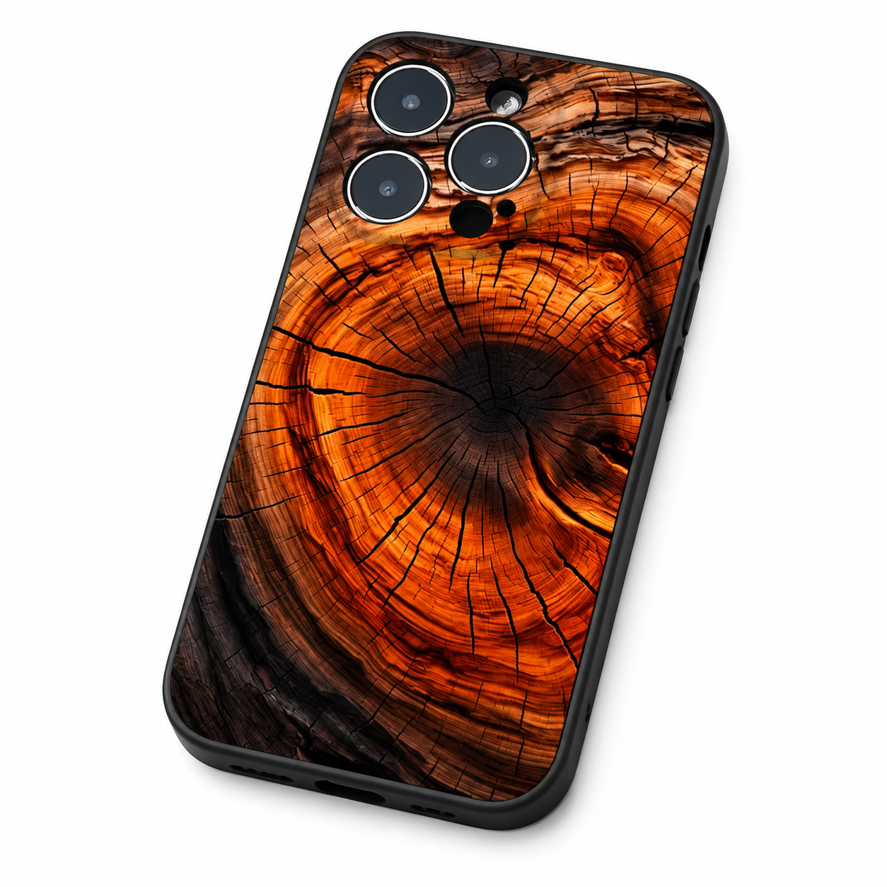 Premium Luxury iPhone Case MagSafe Compatible Natural Wood Back Cover TPU Bumper Shockproof Camera Protection Ultra Thin Slim Design Finish