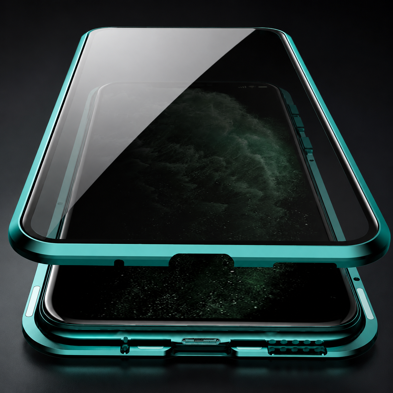 Premium Luxury iPhone Case MagSafe Compatible Privacy Tempered Glass Cover Shockproof 360 Full Body Camera Protection Slim Protective Durable Design Finish