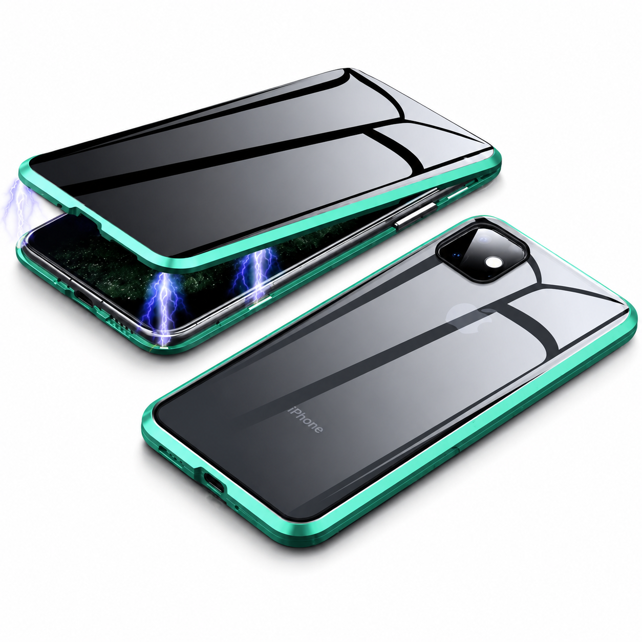 Premium Luxury iPhone Case MagSafe Compatible Privacy Tempered Glass Cover Shockproof 360 Full Body Camera Protection Slim Protective Durable Design Finish