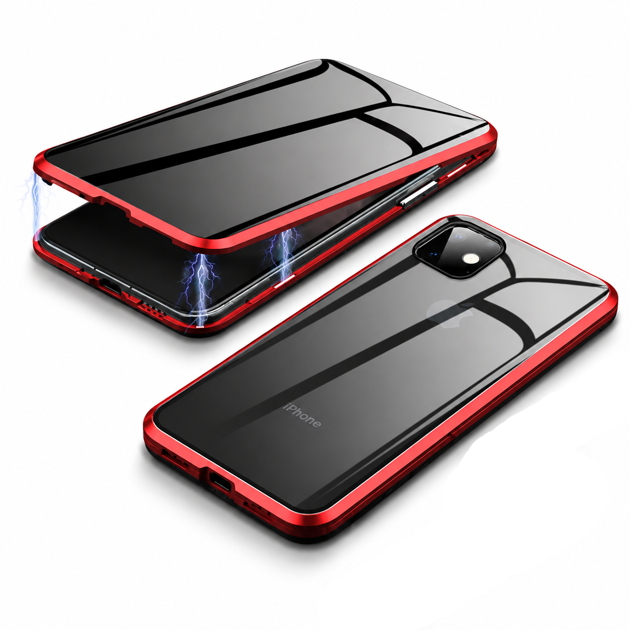 Premium Luxury iPhone Case MagSafe Compatible Privacy Tempered Glass Cover Shockproof 360 Full Body Camera Protection Slim Protective Durable Design Finish