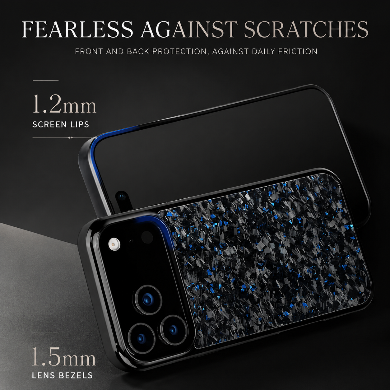 Premium Luxury iPhone Case MagSafe Compatible Real Forged Carbon Fiber Cover Shockproof Full Coverage TPU Hybrid Non Slip Durable Protective Design