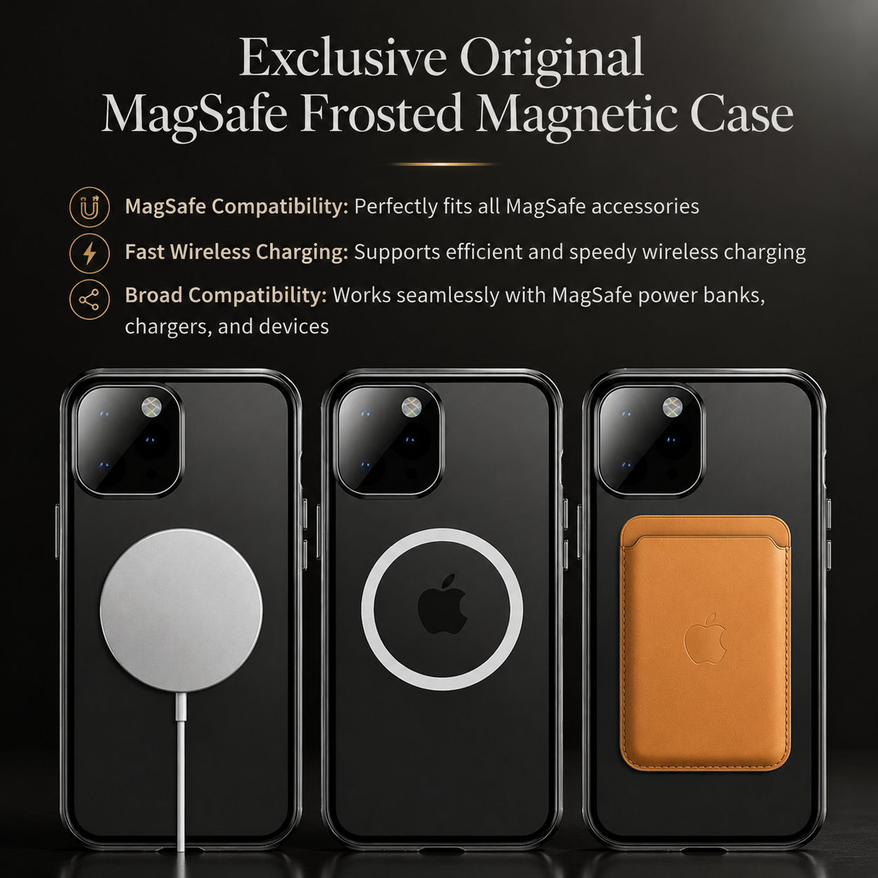 Premium Luxury iPhone Case MagSafe Compatible Transparent Aluminum Frame Tempered Glass Full Body Cover Shockproof Camera Protection Durable Design