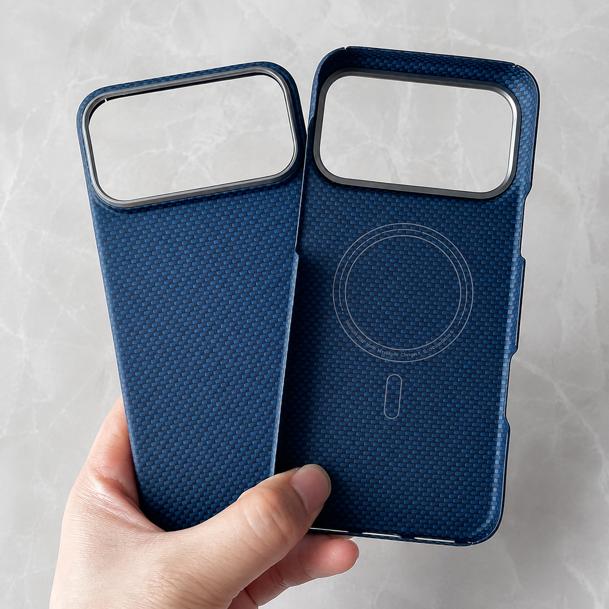 Premium Luxury iPhone Case MagSafe Compatible Ultra Thin Aramid Carbon Fiber Cover Kevlar Grade Shock Resistant Washable Protective Durable Design