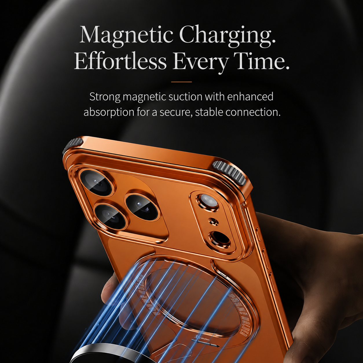 Premium Luxury iPhone Case MagSafe Compatible Z Shape Aluminum Alloy Frameless Cover Metal Shockproof Slim Minimal Protective Durable Design