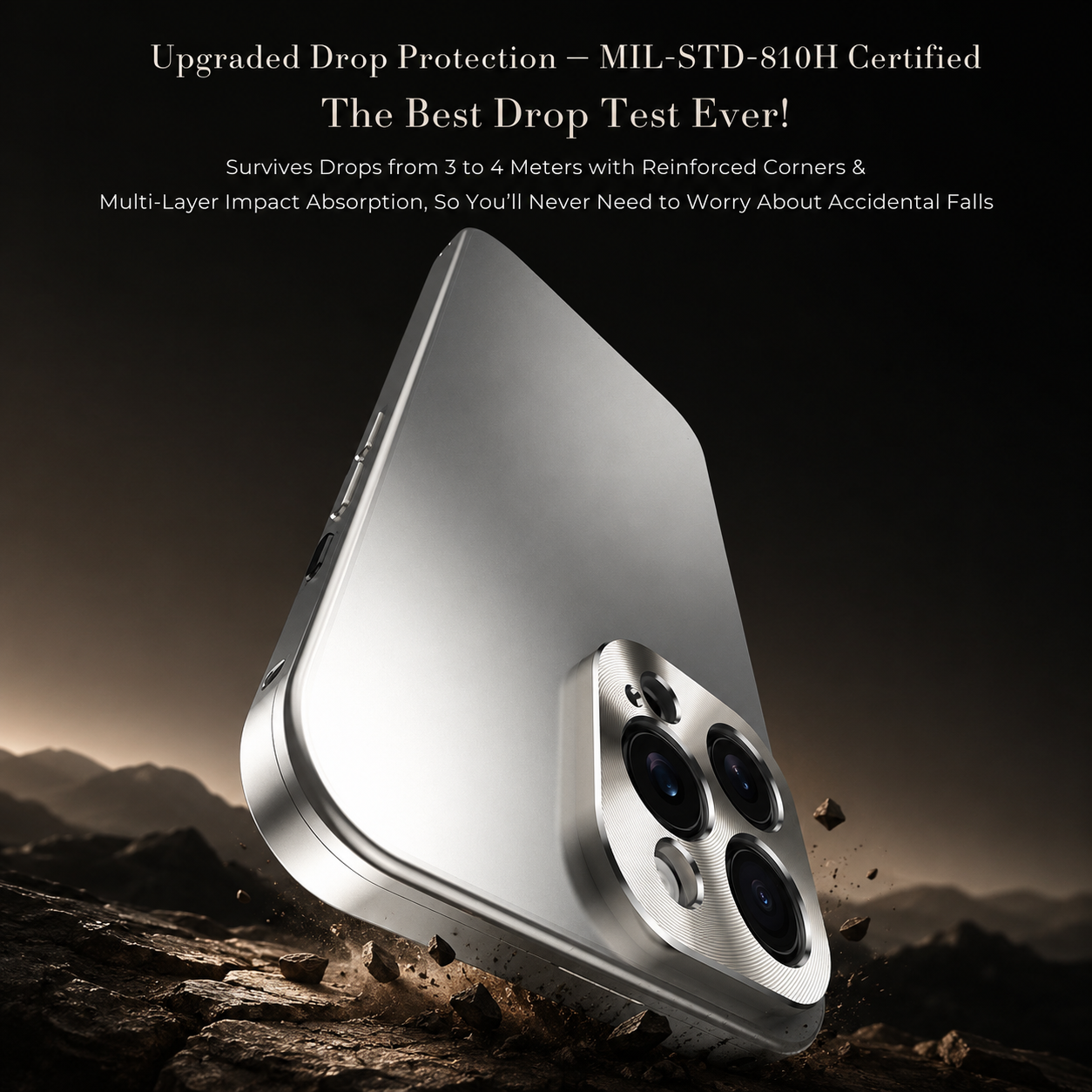 Premium Luxury iPhone Case Magnetic Aluminum Frame Cover Shockproof Full Camera Protection Slim Metal Design Wireless Charging Compatible Finish