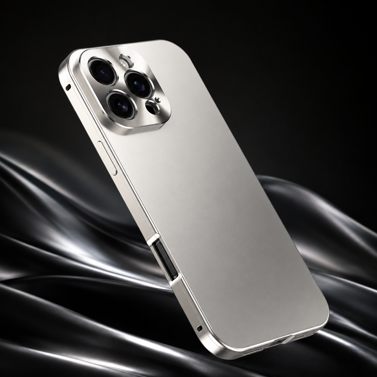 Premium Luxury iPhone Case Magnetic Aluminum Frame Cover Shockproof Full Camera Protection Slim Metal Design Wireless Charging Compatible Finish