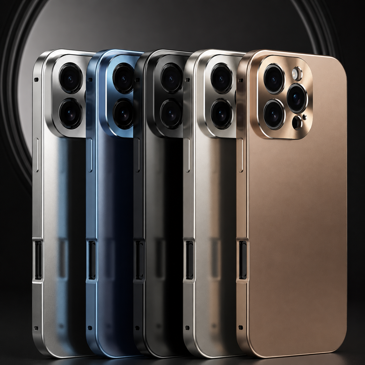 Premium Luxury iPhone Case Magnetic Aluminum Frame Cover Shockproof Full Camera Protection Slim Metal Design Wireless Charging Compatible Finish