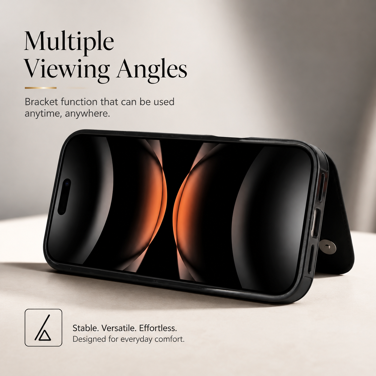 Premium Luxury iPhone Case Magnetic Flip Wallet Cover Faux Leather Card Holder Kickstand Shockproof Full Body Camera Protection Slim Design Finish