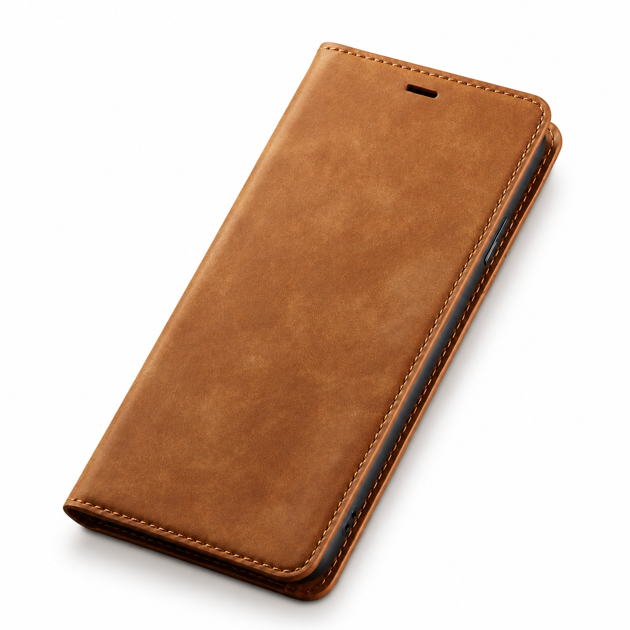 Premium Luxury iPhone Case Suede Leather Wallet Cover Card Holder Magnetic Closure Shockproof Full Body Protection Slim Protective Design Finish Style