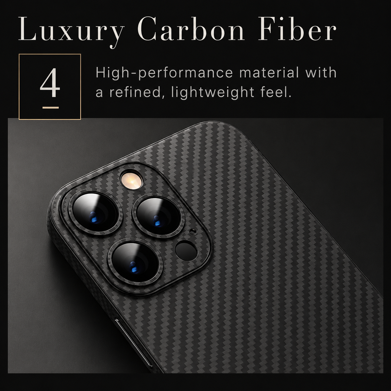 Premium Luxury iPhone Case Ultra Thin Carbon Fiber Matte Cover 0.2mm PP Back Lightweight Scratch Resistant Slim Minimalist Protective Design Finish