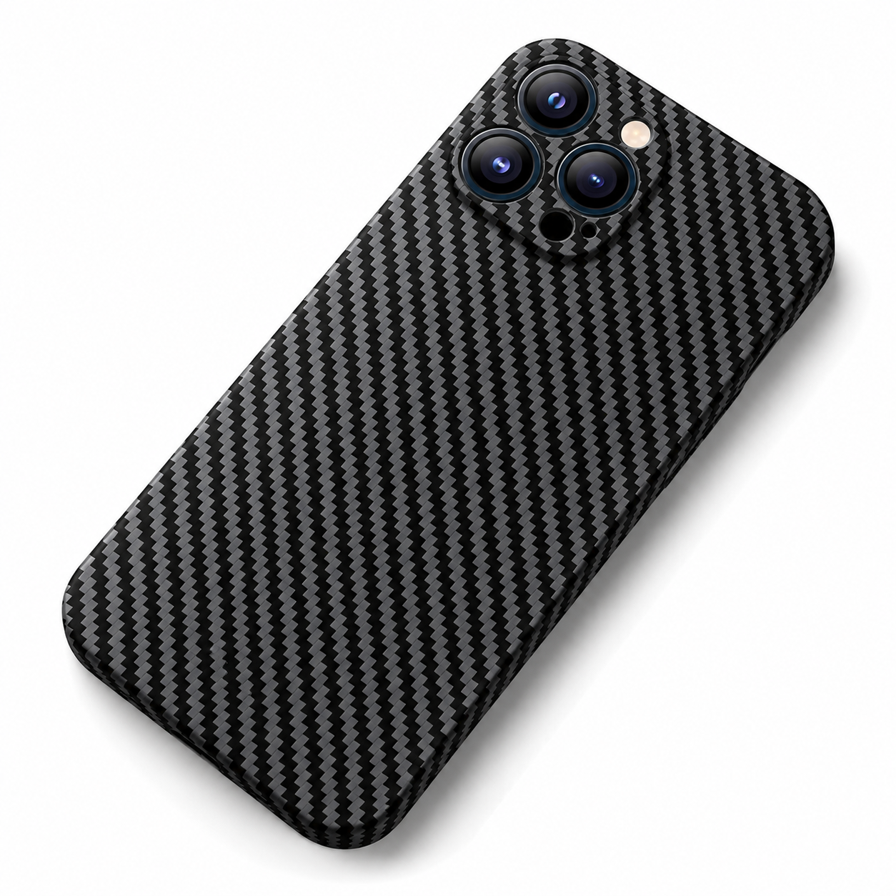 Premium Luxury iPhone Case Ultra Thin Carbon Fiber Matte Cover 0.2mm PP Back Lightweight Scratch Resistant Slim Minimalist Protective Design Finish