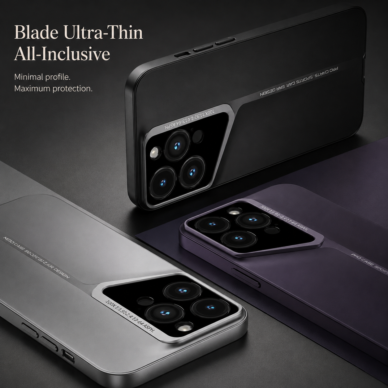 Premium Luxury iPhone Case Ultra Thin Hard Back Cover Shockproof Camera Protection Anti Scratch Full Coverage Slim Protective Design Finish