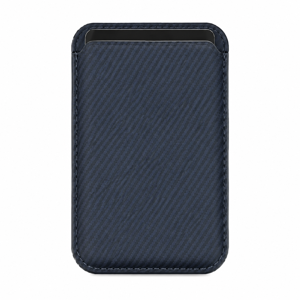 Premium MagSafe Card Holder Wallet Carbon Fiber Magnetic Slim Card Case Credit Card Holder Strong Magnetic Storage Compatible with iPhone
