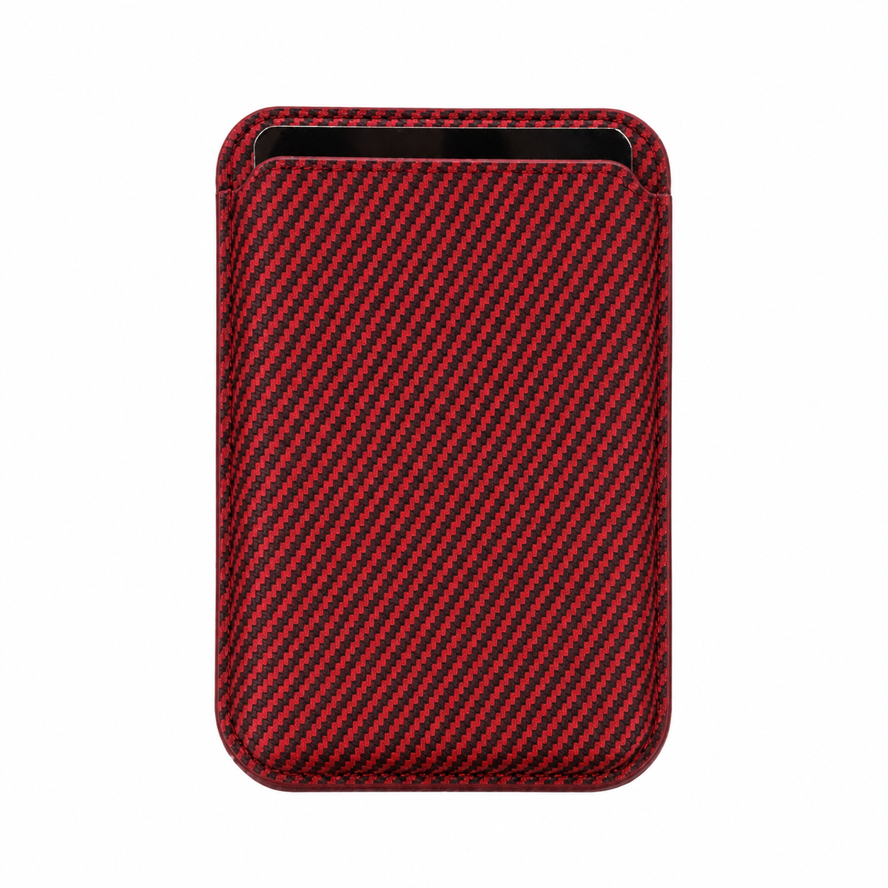 Premium MagSafe Card Holder Wallet Carbon Fiber Magnetic Slim Card Case Credit Card Holder Strong Magnetic Storage Compatible with iPhone