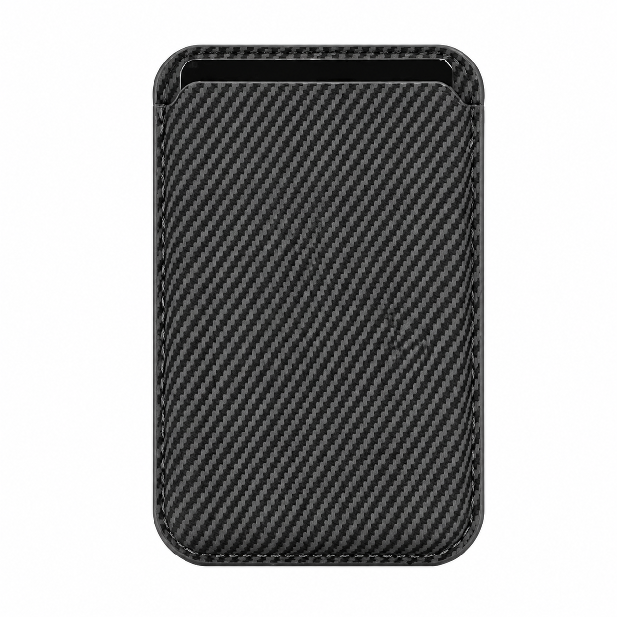 Premium MagSafe Card Holder Wallet Carbon Fiber Magnetic Slim Card Case Credit Card Holder Strong Magnetic Storage Compatible with iPhone