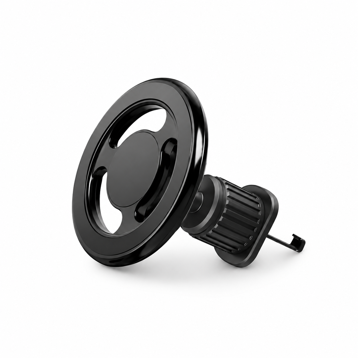 Premium Magnetic Car Wireless Charger Mount 15W Fast Charging Foldable Metal Phone Holder 360° Rotation Air Vent Stand Compatible with iPhone