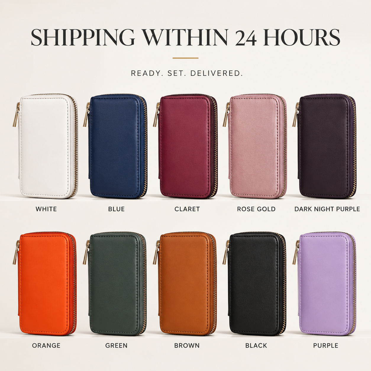 Premium Magnetic Leather Wallet MagSafe Card Holder RFID Blocking Slim Wallet Case Card Storage Lanyard Support Compatible with iPhone