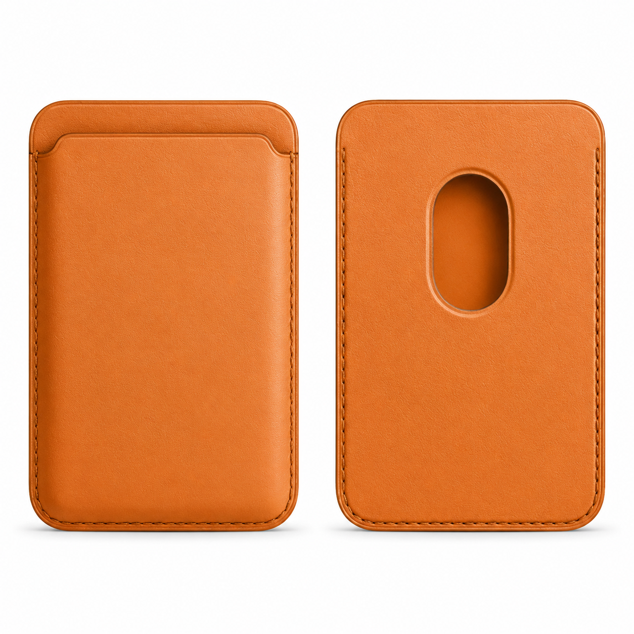 Premium Magnetic Leather Wallet for MagSafe Slim RFID Blocking Card Holder Strong Magnetic Wallet Anti-Scratch Leather Card Case Compatible with iPhone