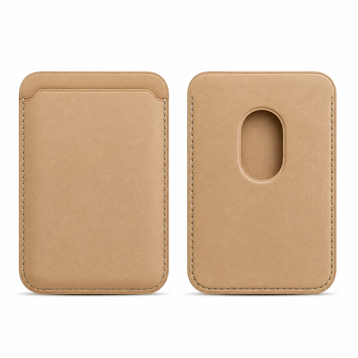 Premium Magnetic Leather Wallet for MagSafe Slim RFID Blocking Card Holder Strong Magnetic Wallet Anti-Scratch Leather Card Case Compatible with iPhone