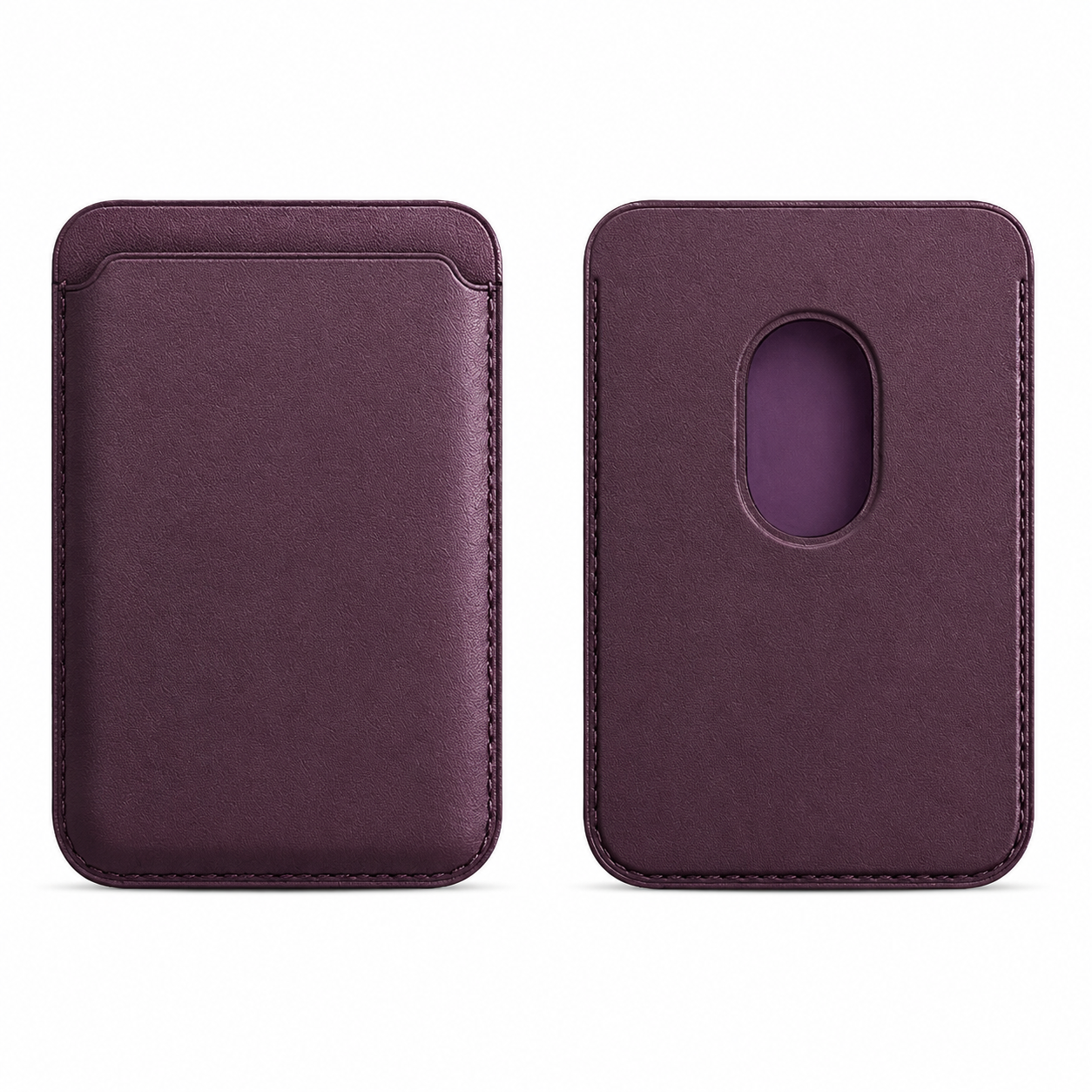 Premium Magnetic Leather Wallet for MagSafe Slim RFID Blocking Card Holder Strong Magnetic Wallet Anti-Scratch Leather Card Case Compatible with iPhone