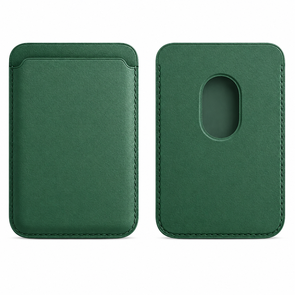 Premium Magnetic Leather Wallet for MagSafe Slim RFID Blocking Card Holder Strong Magnetic Wallet Anti-Scratch Leather Card Case Compatible with iPhone
