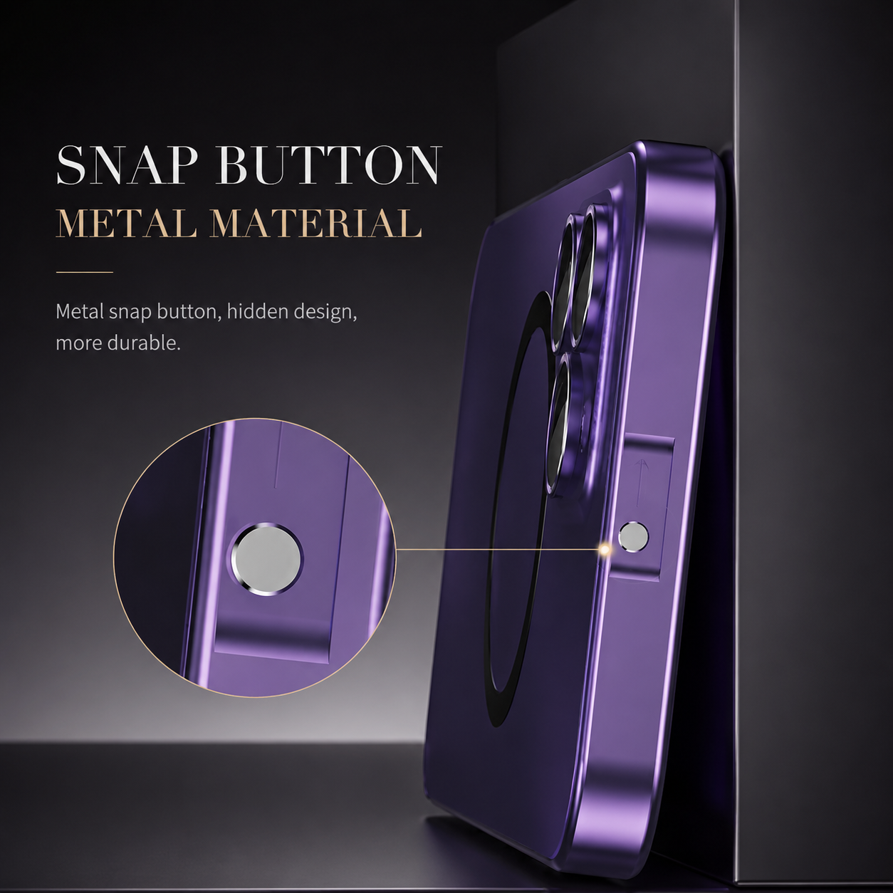 Premium Magnetic Metal iPhone Case Aluminum Frame Shockproof Slim Protective Cover Lens Film Protection Transparent Back Luxury Design