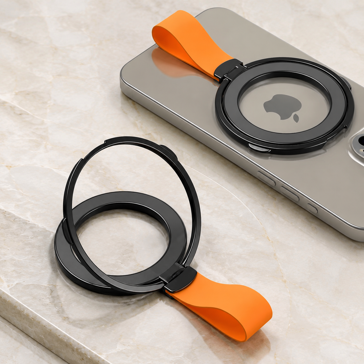 Premium Magnetic Phone Grip Stand MagSafe Finger Ring Holder Hand Strap Kickstand Magnetic Phone Holder Car Mount Desk Stand Compatible with iPhone