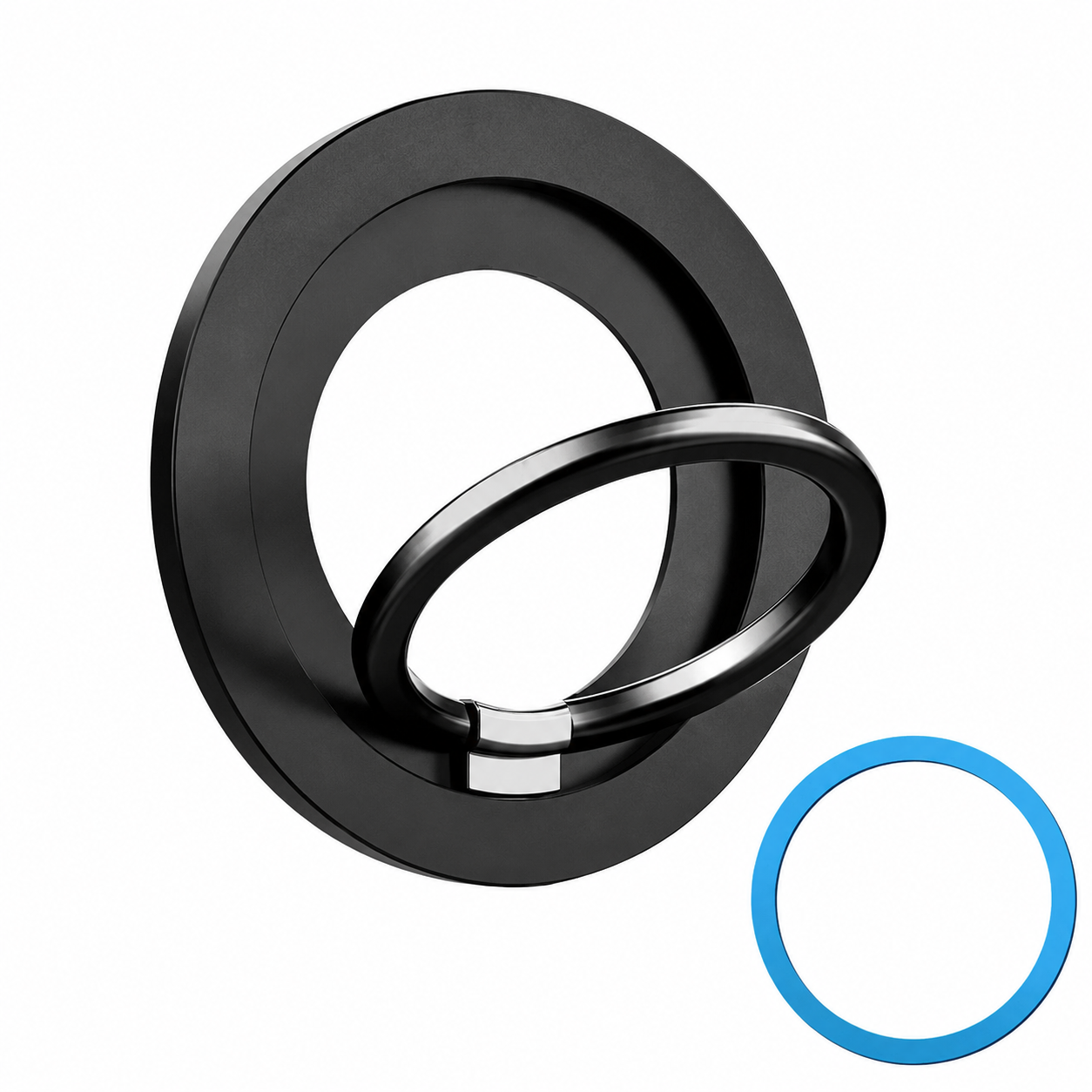 Premium Magnetic Phone Ring Holder for MagSafe 360° Rotating Phone Grip Stand Detachable Foldable Magnetic Finger Holder Kickstand Compatible with iPhone