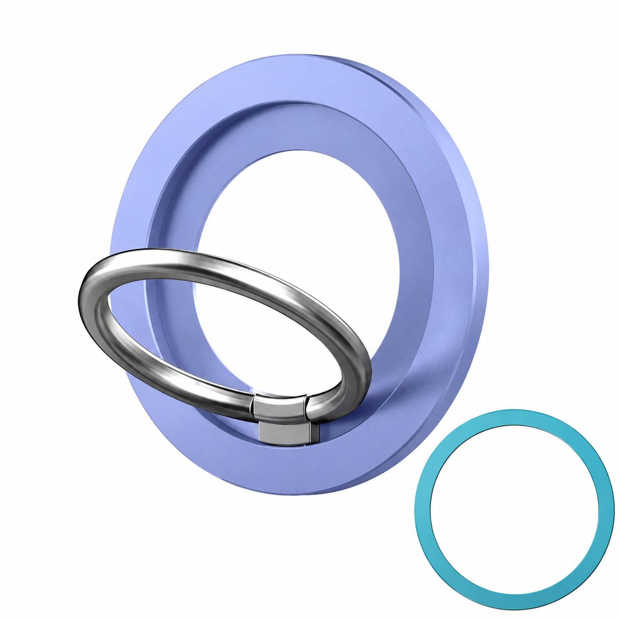 Premium Magnetic Phone Ring Holder for MagSafe 360° Rotating Phone Grip Stand Detachable Foldable Magnetic Finger Holder Kickstand Compatible with iPhone