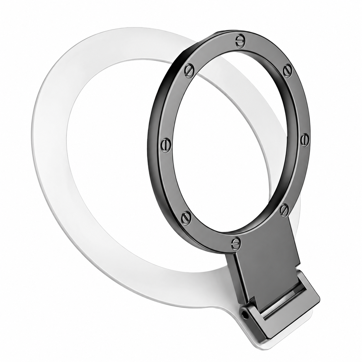 Premium Magnetic Phone Ring Holder for MagSafe 360° Rotating Phone Grip Stand Detachable Foldable Magnetic Finger Holder Kickstand Compatible with iPhone