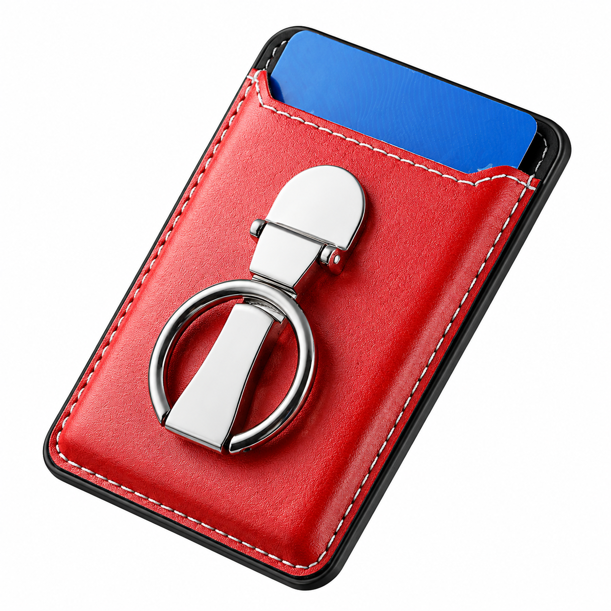 Premium Magnetic Wallet Case for MagSafe Card Holder Magnetic Wallet Multiple Card Slots Foldable Ring Holder Kickstand Strong Magnetic Attachment Compatible with iPhone