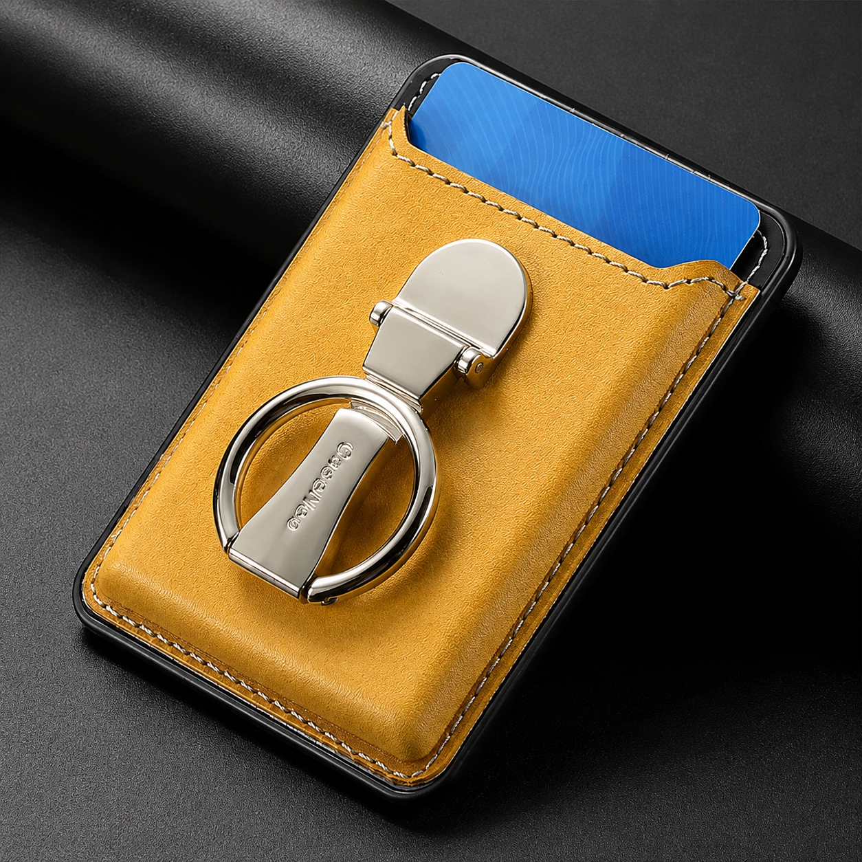 Premium Magnetic Wallet Case for MagSafe Card Holder Magnetic Wallet Multiple Card Slots Foldable Ring Holder Kickstand Strong Magnetic Attachment Compatible with iPhone