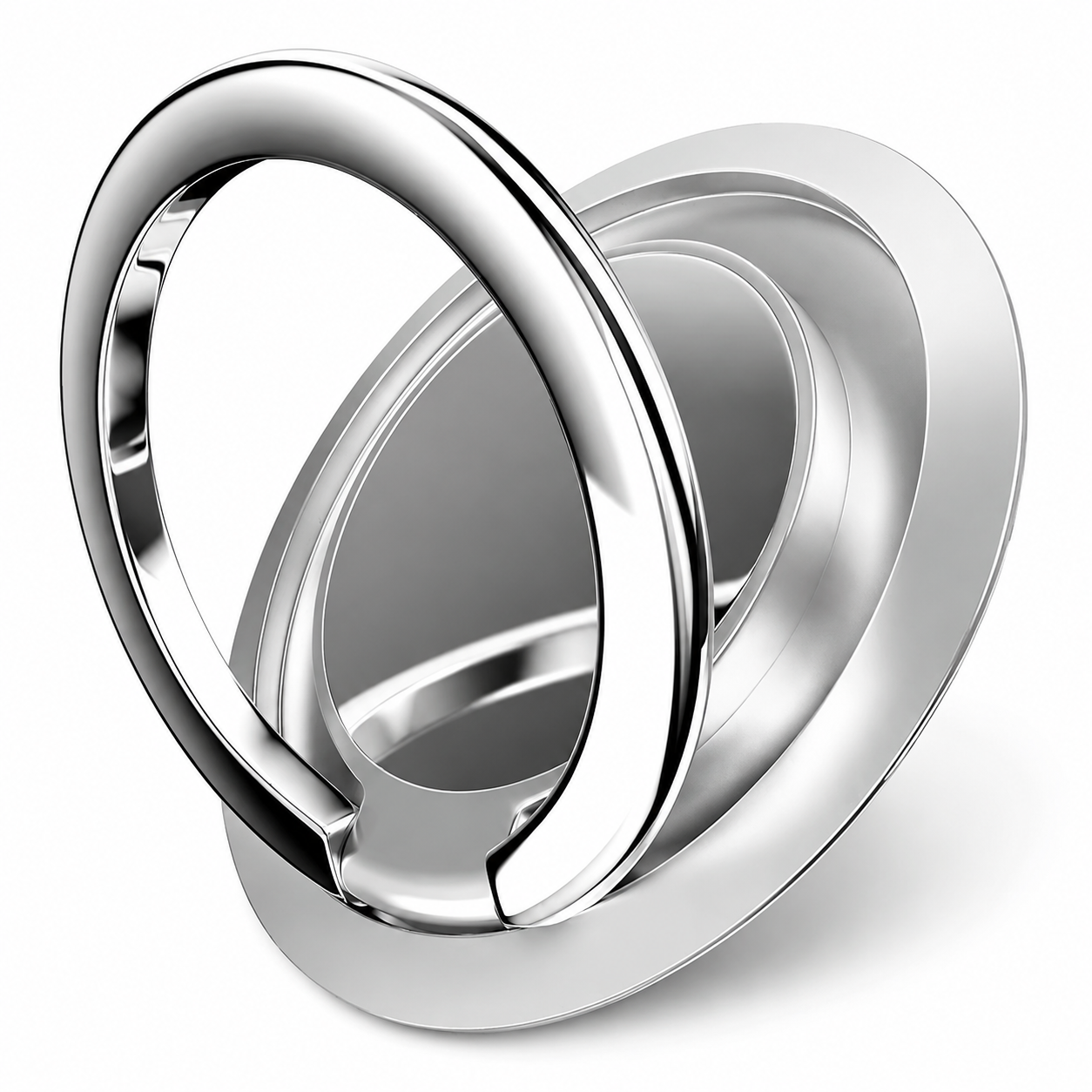 Premium Metal Finger Ring Phone Holder 180° Rotating Phone Grip Stand Universal Finger Ring Kickstand Adhesive Smartphone Holder Compatible with iPhone