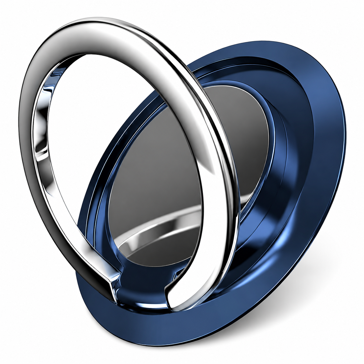 Premium Metal Finger Ring Phone Holder 180° Rotating Phone Grip Stand Universal Finger Ring Kickstand Adhesive Smartphone Holder Compatible with iPhone