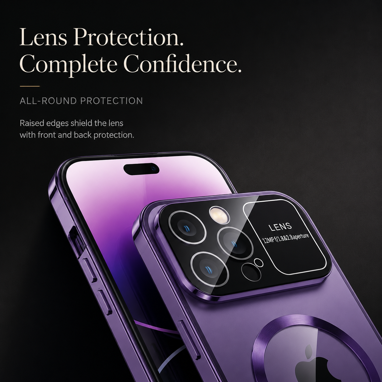 Premium Privacy MagSafe iPhone Case Magnetic Frosted Glass Back Anti Peeping Screen Shockproof Full Protection Wireless Charging Cover