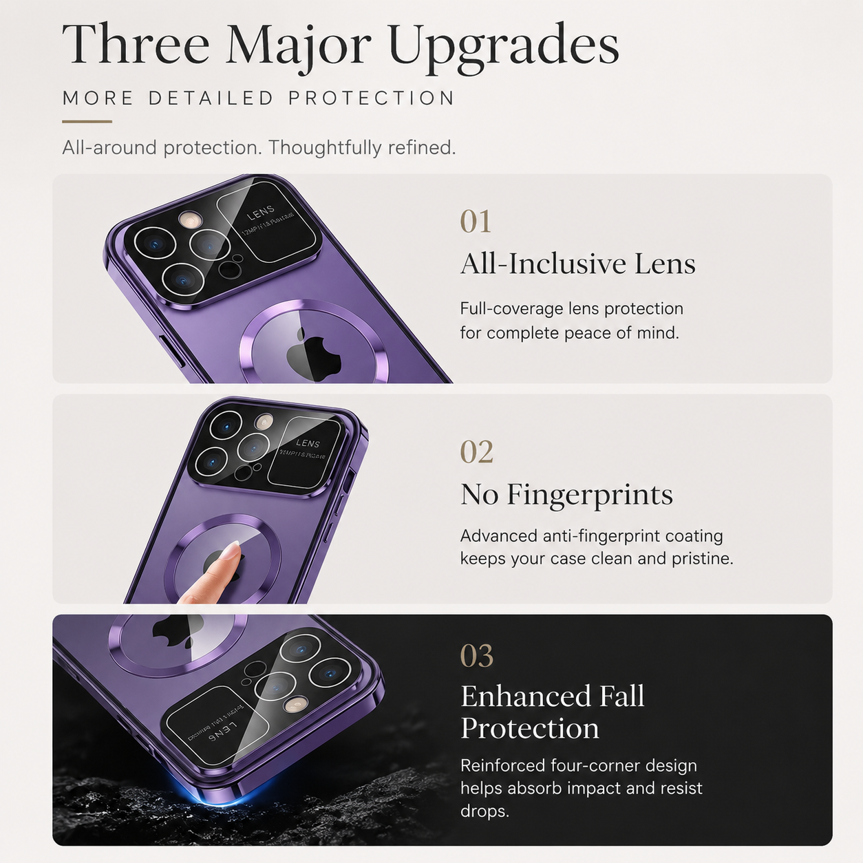 Premium Privacy MagSafe iPhone Case Magnetic Frosted Glass Back Anti Peeping Screen Shockproof Full Protection Wireless Charging Cover