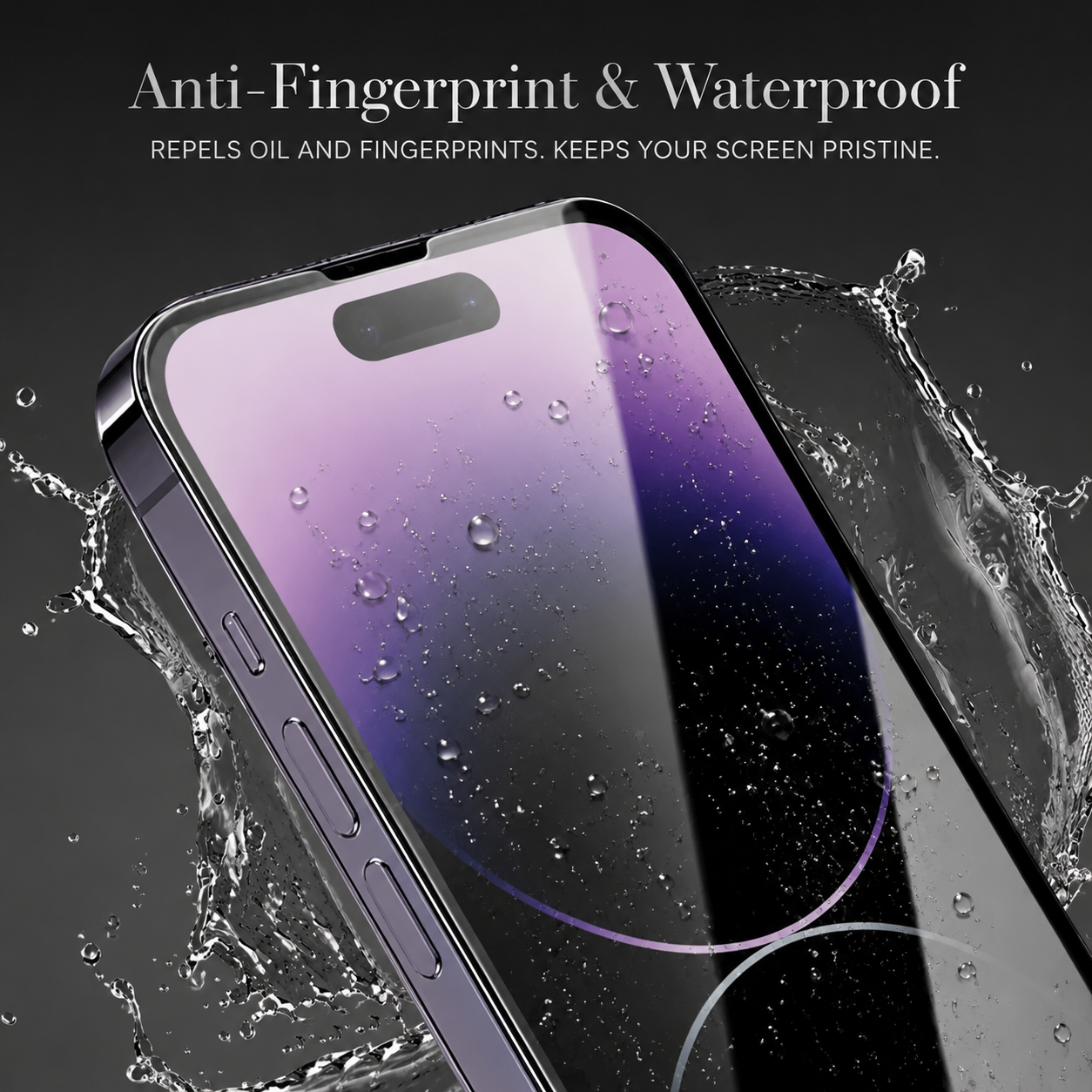 Premium Tempered Glass Screen Protector HD Clear Full Coverage Scratch Resistant Bubble Free Fingerprint Resistant Compatible with iPhone