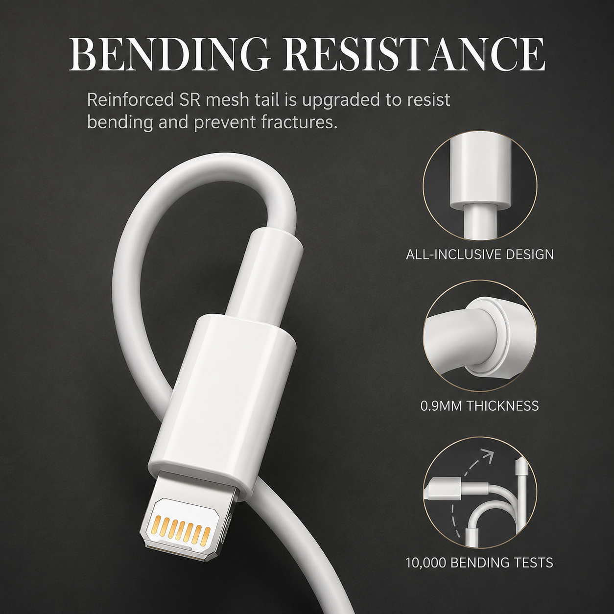 Premium USB C PD Fast Charging Cable 35W 2.4A Data Sync Charging Cord Durable TPE TPU Fast Charge Cable Reliable Power Compatible with iPhone